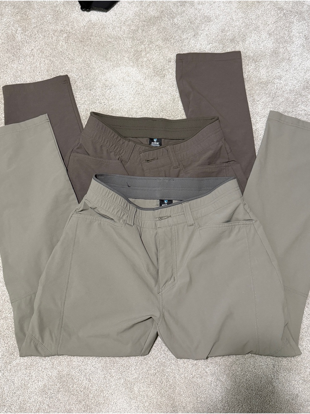 Kuhl Deceptr Men's Pants in Taupe and Brown/Grey